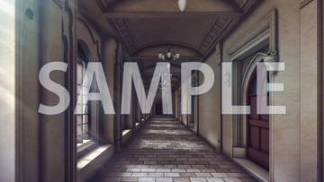 【背景素材】廊下(7004_bg05)【時間差分あり】 [XERO]