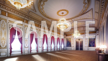 【背景素材】貴族邸 晩餐室(7004_bg14)【時間差分あり】 [XERO]