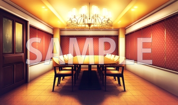 【背景素材】食堂(6052_bg11)【時間差分あり】 [XERO]