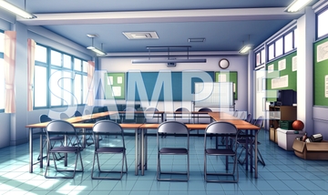 【背景素材】生徒会室(6069_bg05)【時間差分あり】 [XERO]