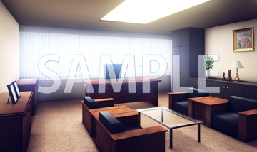 【背景素材】理事長室(6069_bg07)【時間差分あり】 [XERO]