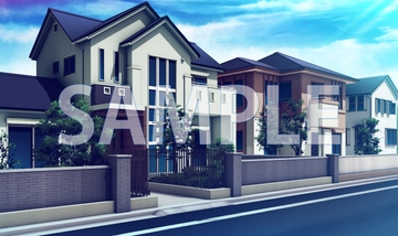 【背景素材】一軒家(6069_bg11)【時間差分あり】 [XERO]