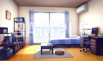 【背景素材】男の子の部屋(6069_bg12)【時間差分あり】 [XERO]