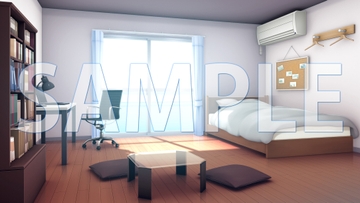 【背景素材】男の子の部屋(1385_bg01)【時間差分あり】 [XERO]