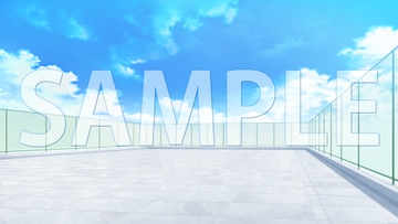 【背景素材】屋上(1385_bg18)【時間差分あり】 [XERO]