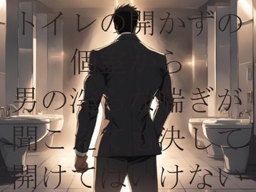 トイレの開かずの個室から男の淫らな喘ぎが聞こえても決して開けてはいけない [ダラナ]