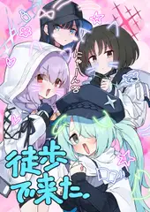 徒歩で来た