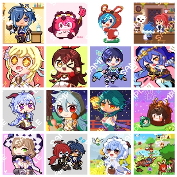 原〇ドット絵集 [ココのアトリエ]