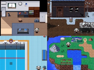 RPGツクールMV・MZ準拠 有料タイルセット/マップチップサンプル集 [タイルセット/マップチップ習作所]