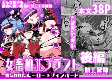 女畜加工プラント 捕らわれたヒーロー・ツインバード加工記録 後編 [超健康屋]