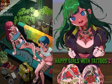 Happy girls with tattoos1&2 [ミクネス]