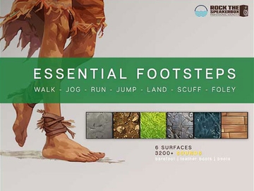 【効果音素材】Essential Footsteps Sound Effect Pack [WOW Sound]
