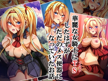 華麗な女騎士にTSしたはずがただのメス便器になっていたお話 [××工房]