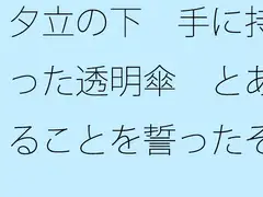 夕立の下 手に持った透明傘 とあることを誓ったその10メートル後に・・・・