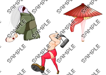 金槌坊、悪婆、化け傘 [blueberry-zombie]