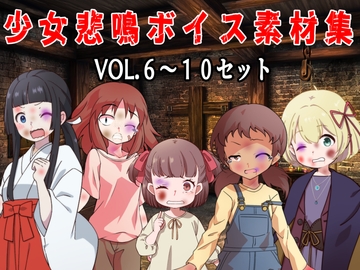 (商用利用可能な音声素材セット)少女悲鳴素材集vol6～10 [おにぎり本舗]