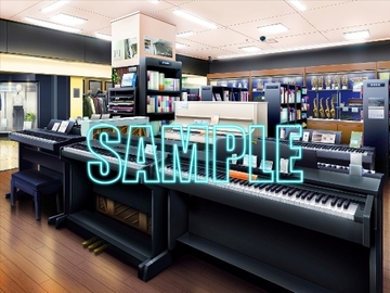 背景素材:楽器店 [少年舎]