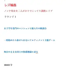 レズ輪○ ノンケ処女を二人がかりでこってり調教レ○プ ラウンド1