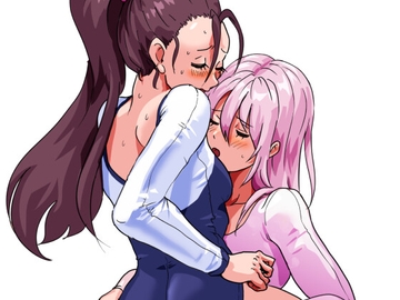 空音と美琴のレオタードプロレスアフター [めんまる]