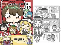 霊夢のスカートの下はノーパンらしい!?