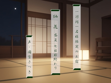一週間一名様限定のお宿 仙花 盛夏 七日目終わり [fuwafuwa of the near future]