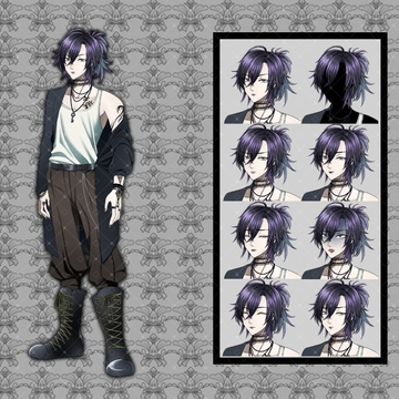 タトゥーのある男性立ち絵素材 [灼熱の砲撃]