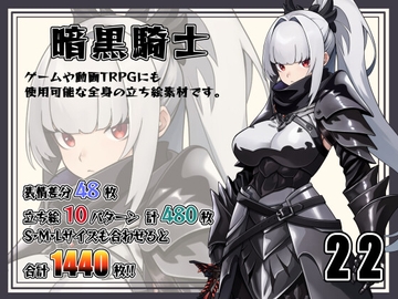 [立ち絵素材]暗黒騎士 Vol.022 [Snow Material]