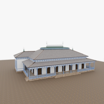 3DCG 旧学習院初等科正堂(重文・千葉) [Pen and Dice]