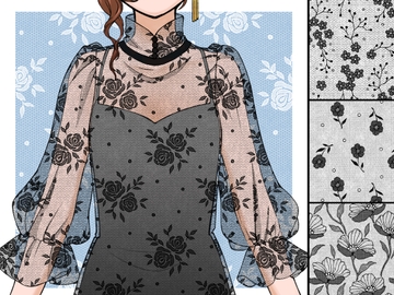 チュールレース集7  6種 [みずの ゆめ屋]