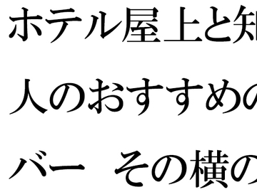 ホテル屋上と知人のおすすめのバー その横の空き地とベンチ [逢瀬のひび]