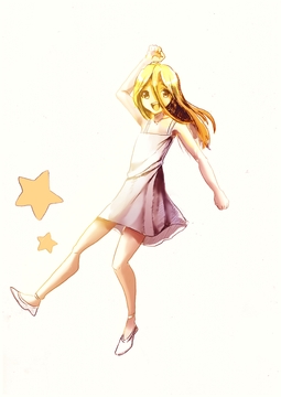 星と女の子 一枚絵 [甘いひと時]