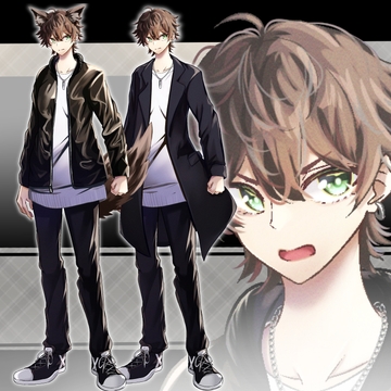 ケモ耳の男性 立ち絵07 [水の木]