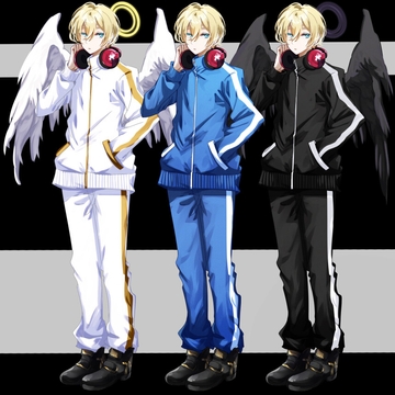 ジャージ天使 立ち絵09 [水の木]