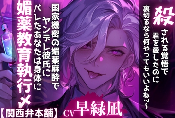 【スパイ】 『殺される覚悟で君を愛したのに…裏切るなら何やってもいいよね?』ヤンデレ夫にバレたあなたは身体に国家機密の媚薬麻酔で——媚薬教育執行〆【関西弁本舗】 [sadistic|M]