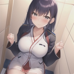 【美人女子高生✖️オシッコ】公衆トイレで録音してみた