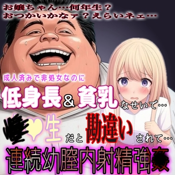 低身長&貧乳のせいで…。スーパーで買い物中に〇学生と勘違いした変態おじさんに淫語囁き大量膣内射精強〇 [紳士な変態]