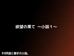 欲望の果て～小話1～