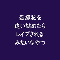 盗撮犯を追い詰めたらレ○プされるみたいなやつ [ああ]