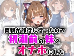 両親が旅行に行ったので初潮前の妹をオナホにした