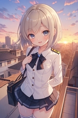短髪×制服少女イラスト集 [AIイラスト袋]
