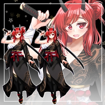 鬼娘 立ち絵17 [水の木]