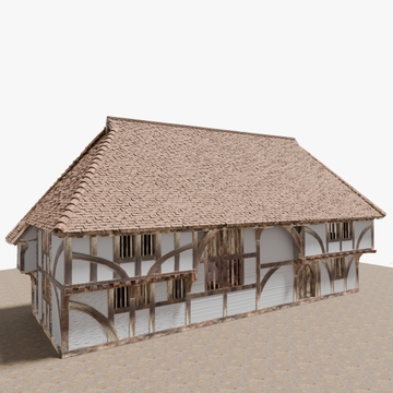 中世イギリスの農家(Bayleaf farmhouse, 15C England) [Pen and Dice]