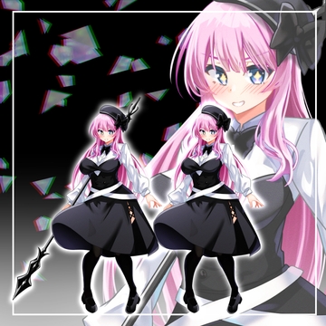 槍使いの少女(表情別版) 立ち絵21 [水の木]