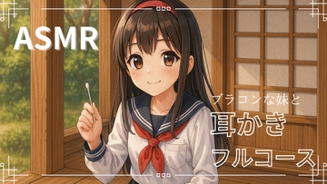 【妹ASMR】お疲れの兄さんへ。甘やかし膝枕耳かき～柚希の囁きと吐息で、極上の癒し体験～ [青春こんぷれっくす。]