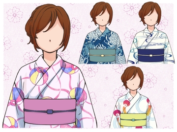 浴衣の柄カラー版16種(2) [みずの ゆめ屋]