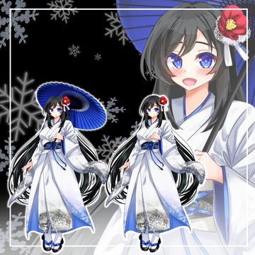 和傘の少女 立ち絵26 [水の木]