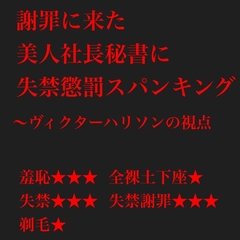 謝罪に来た取引先の社長秘書にスパンキング懲罰を与える:ヴィクター・ハリソンの視点 [鮎川スパンキングBar]