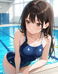ドキドキ！スク水着・元気で美人な巨乳先輩！ [ぷぷぷ王国]