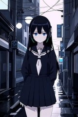 サイレンス・ブルー – 音無はるかイラストセット vol.1 – [AIイラスト袋]