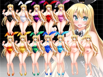 カラーバニーガール 立ち絵29 [水の木]